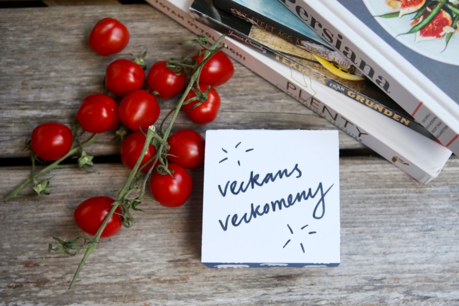 Veckans veckomeny 2017